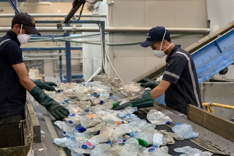 The first bottle-to-bottle food grade recycling pet plant in the Middle East